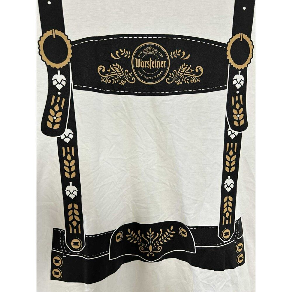 Gildan Soft Style Warsteiner Lederhosen T-Shirt Sz XL Oktoberfest